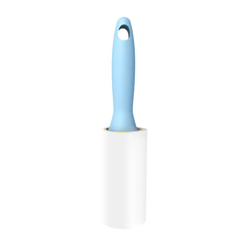 Adhesive Pet Hair Remover Paper Lint Roller Reusable Lint Brush 60 Sheets - Blue