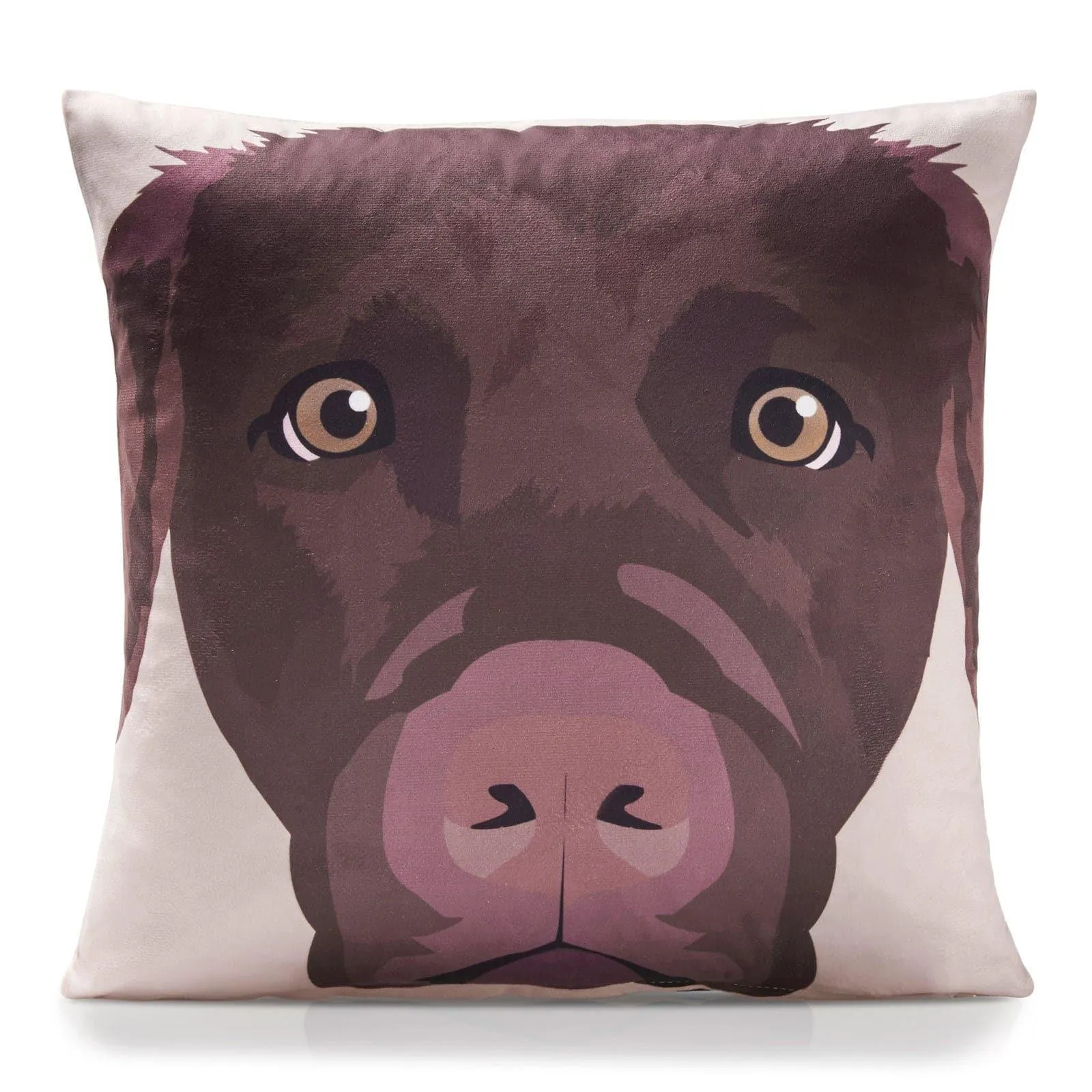 Alan Symonds Chocolate Labrador Cushion Cover 45cm x 45cm (18"x18")