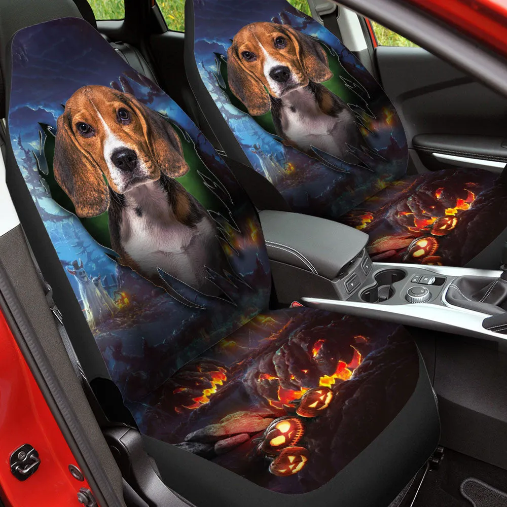 Beagle Dog Halloween Car Seat Covers