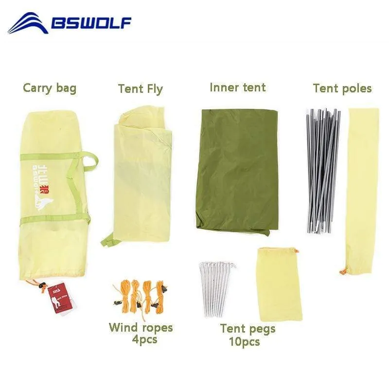 Bicycle Bike Packing Tent BSWolf Ultralight 1-3 Person 3 Season Ultralight