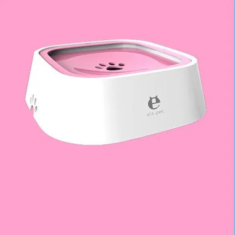 Cat Dog Water Bowl Carried Floating Bowl Slow Water Feeder Dispenser Pet Fountain