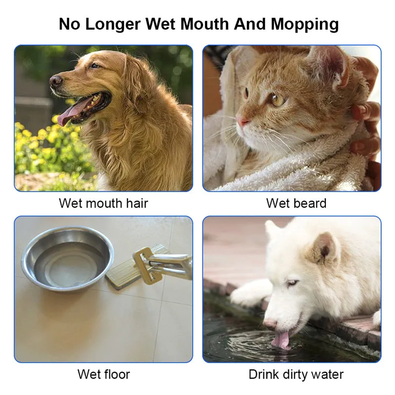 Cat Dog Water Bowl Carried Floating Bowl Slow Water Feeder Dispenser Pet Fountain