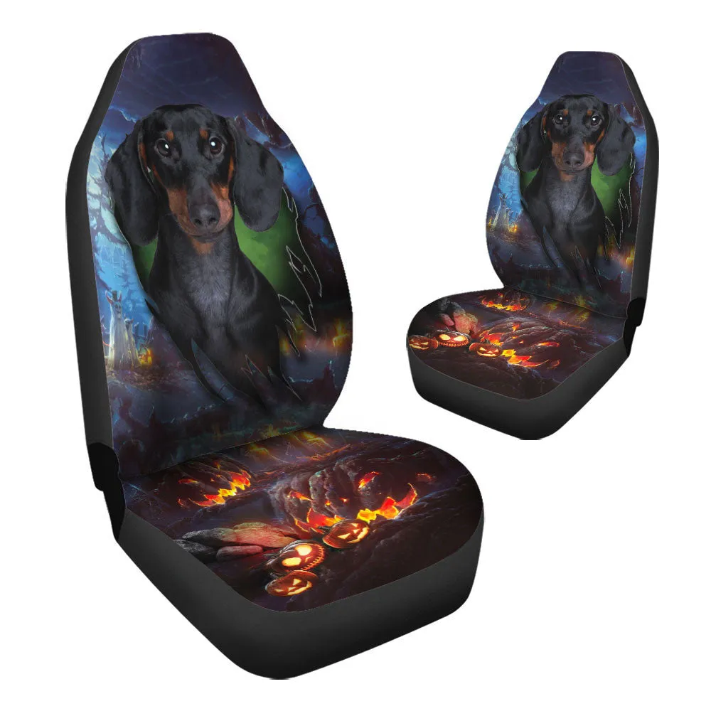 Dachshund Dog Halloween Car Seat Covers