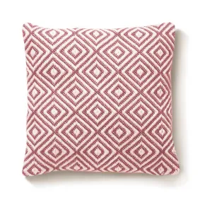 Diamond Cushion Coral Pink