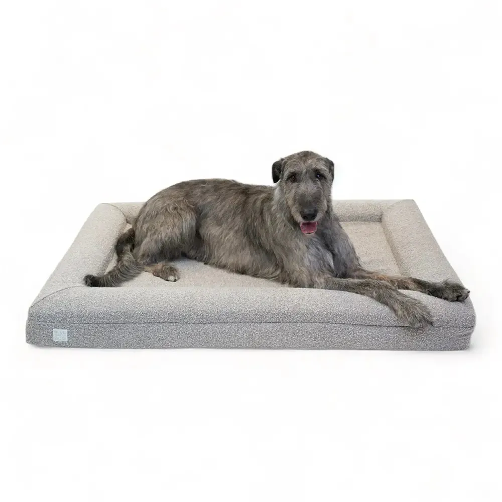 Extra Large Luxury Bouclé Orthopedic Bluewater Dog Bed (Sand)