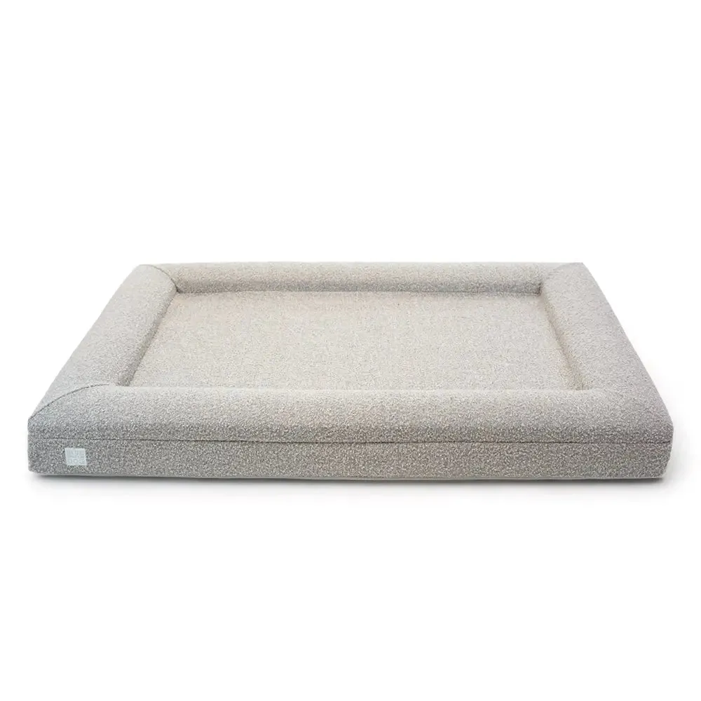 Extra Large Luxury Bouclé Orthopedic Bluewater Dog Bed (Sand)