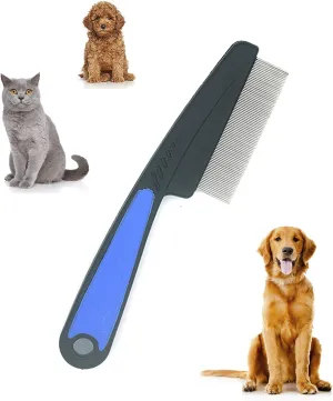 Flea Comb with Rubber Handle
