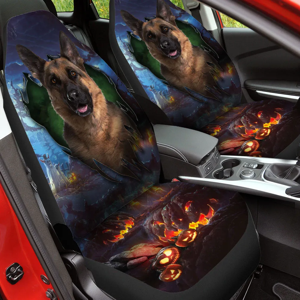German Shepherd Dog Halloween Car Seat Covers