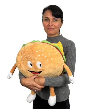 Giant Burger | Brown's Plush Dog Toy