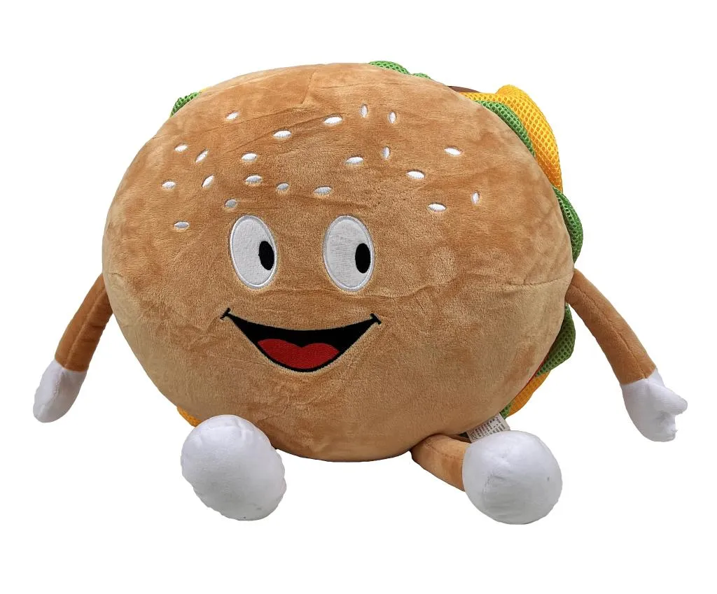 Giant Burger | Brown's Plush Dog Toy