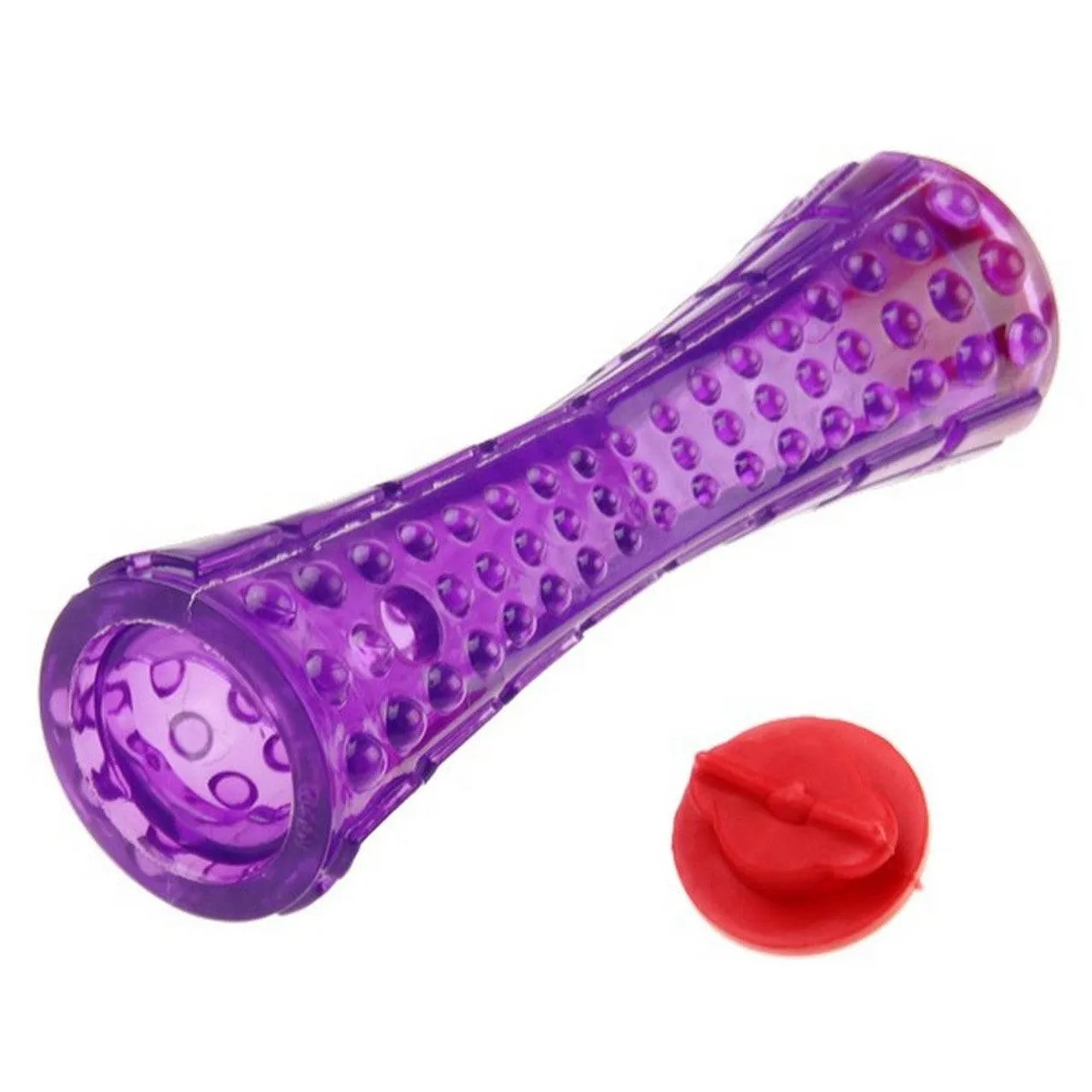 GIGWI Treats Dispenser Durable TPR Stick Transparent Purple
