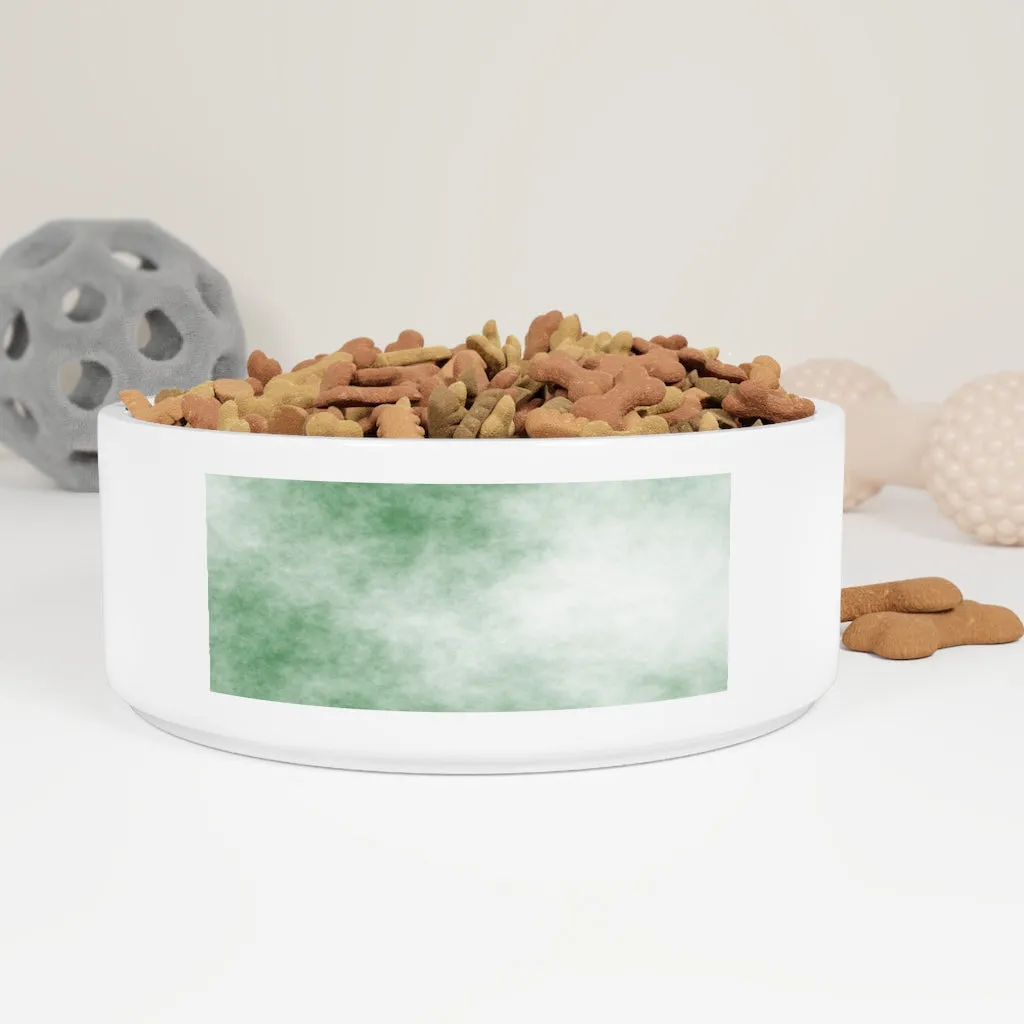 Green Clouds Pet Bowl