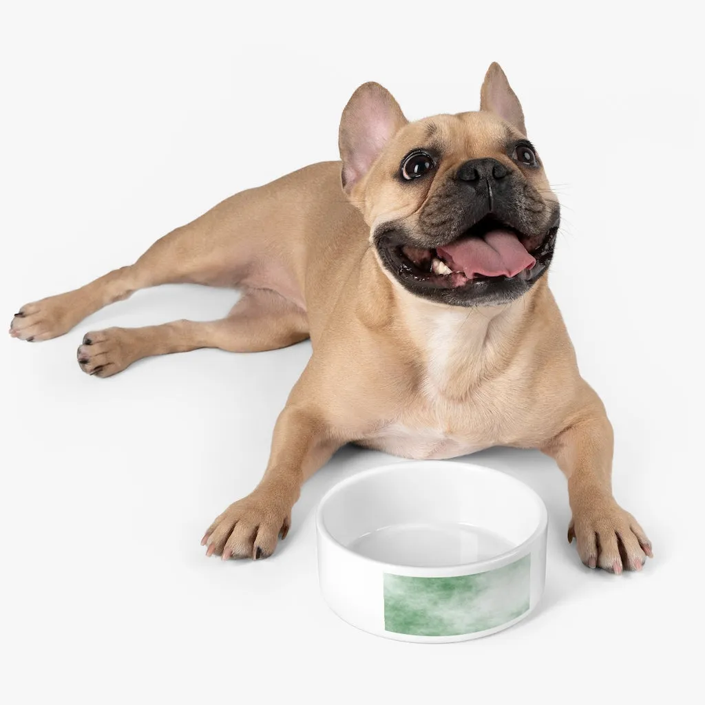Green Clouds Pet Bowl
