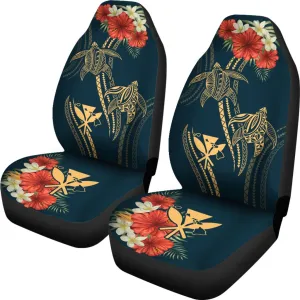 Hawaii Polynesian Turtle Hibiscus Car Set Cover Nolan Style