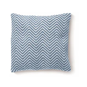 Herringbone Cushion Denim Blue
