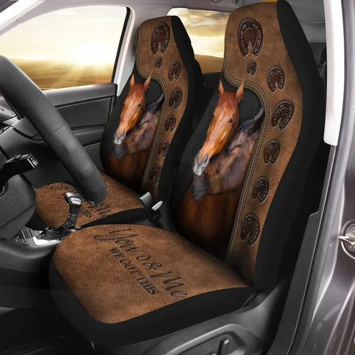 Horse Couple We Got This Front Car Seat Covers Universal Fit
