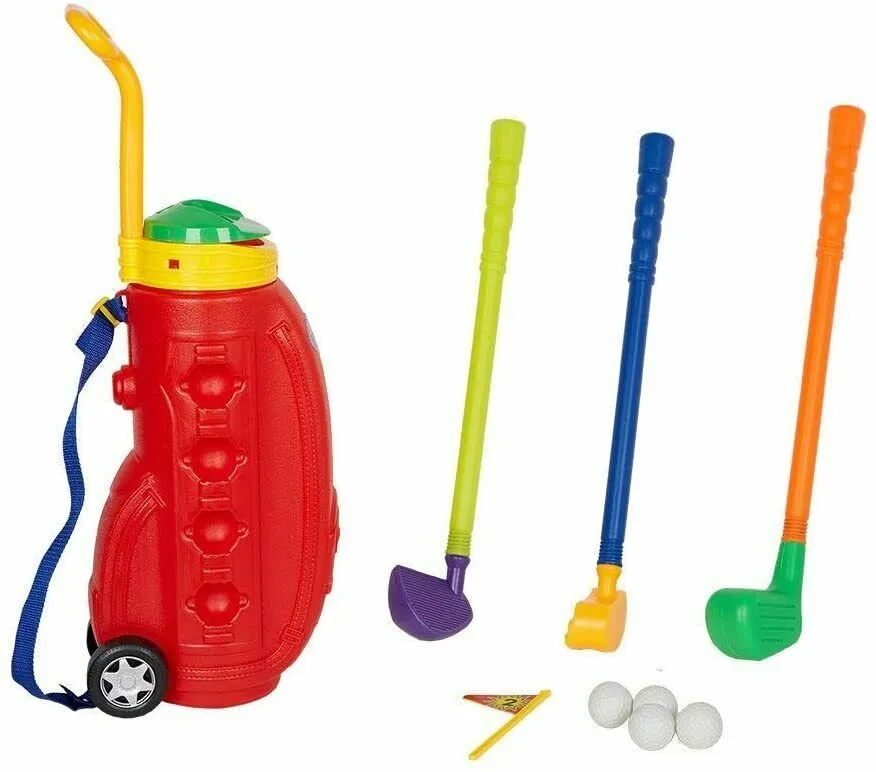 Kid's Mini Golf Training Set Outdoor Toy Sports Parent Play Set Gift New