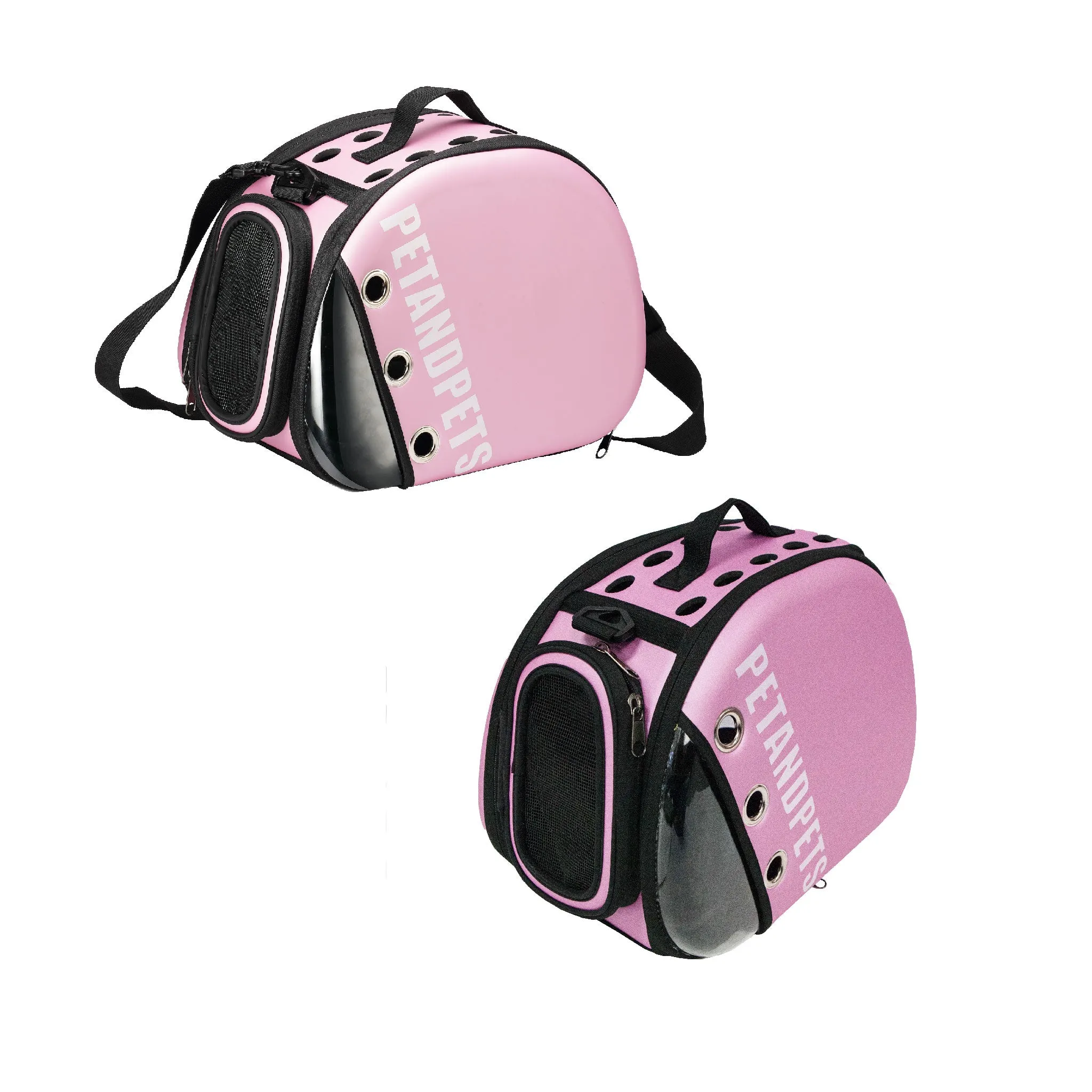 Macaron Pet Carrier: Optimal Airflow, Quality Mesh Windows, Peek-a-Boo Window, Collapsible, Adjustable Strap, Supports 25 LB