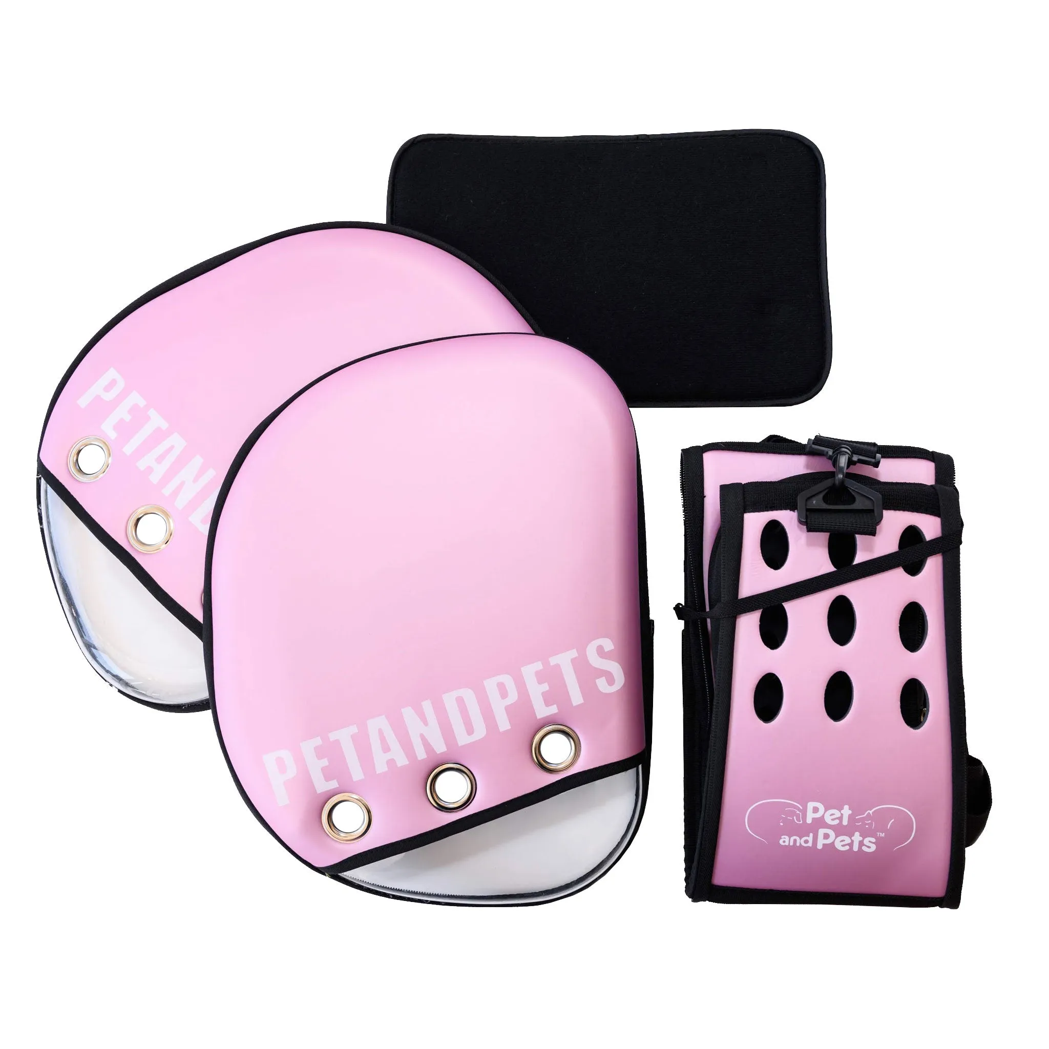 Macaron Pet Carrier: Optimal Airflow, Quality Mesh Windows, Peek-a-Boo Window, Collapsible, Adjustable Strap, Supports 25 LB
