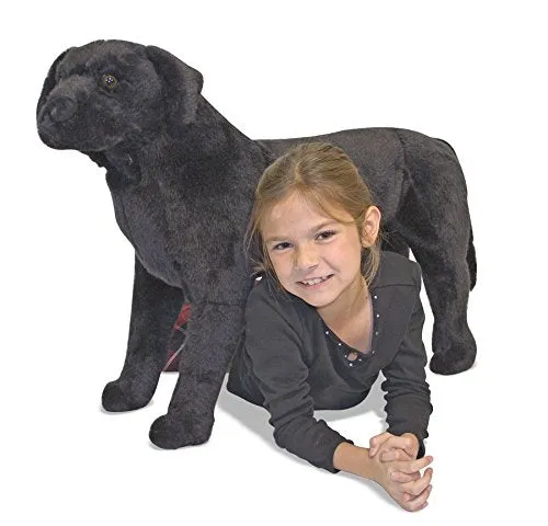 Melissa & Doug - Giant Black Labrador Lifelike Stuffed Animal Dog (over 2 feet tall)  Ages 3 