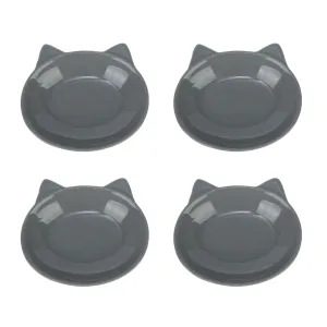 MILO CAT DISH SET OF 4 - GREY