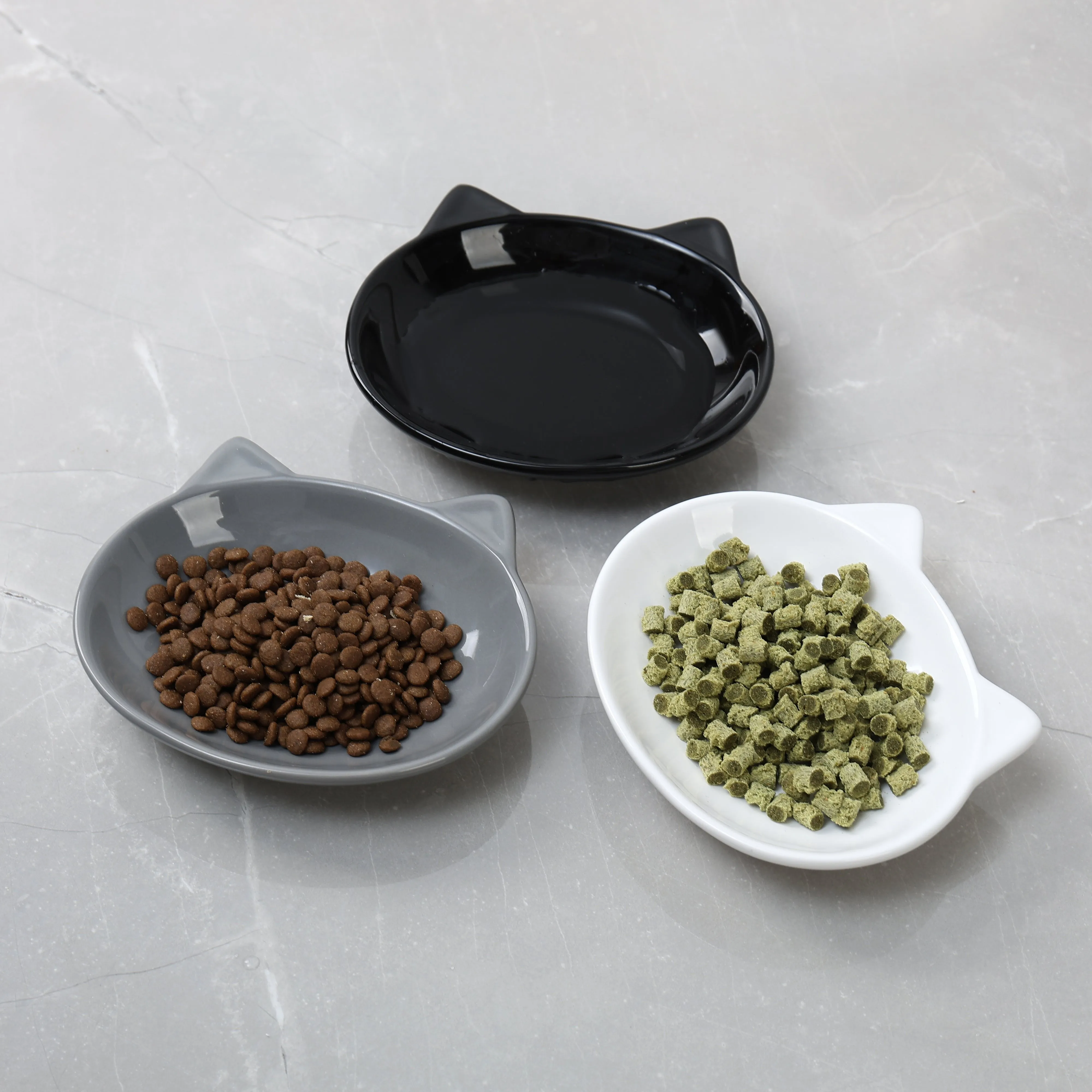 MILO CAT DISH SET OF 4 - GREY