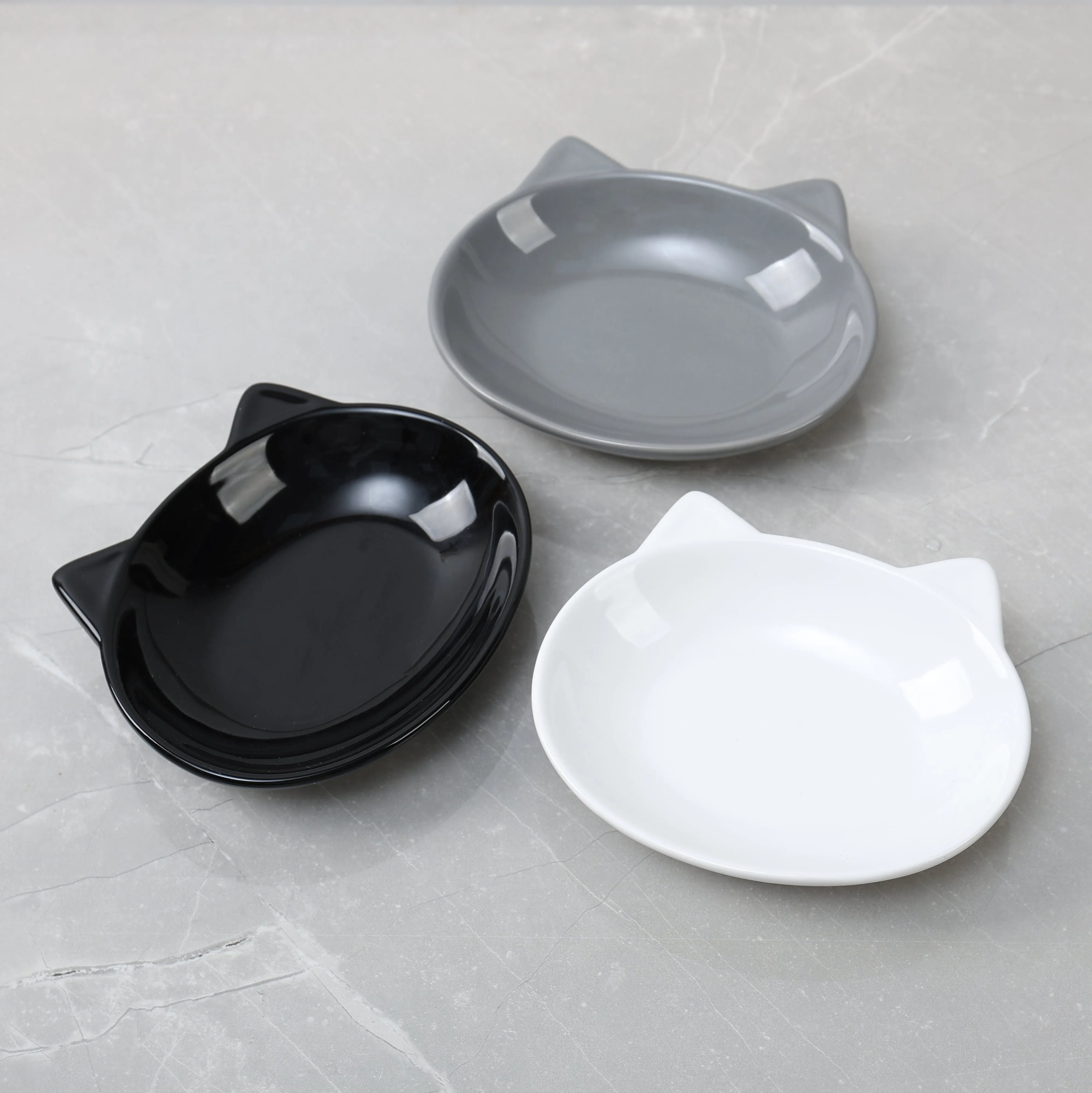MILO CAT DISH SET OF 4 - GREY