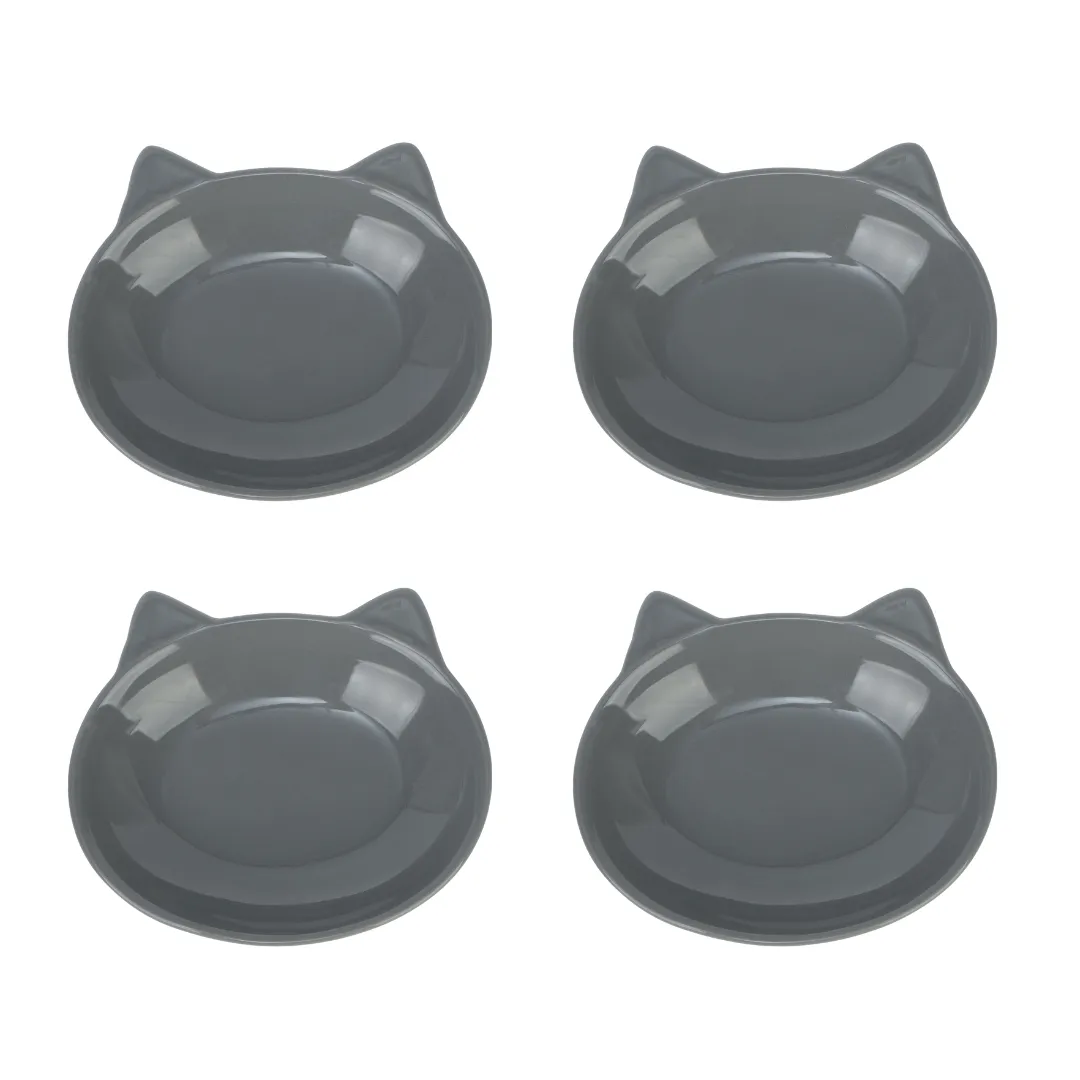 MILO CAT DISH SET OF 4 - GREY