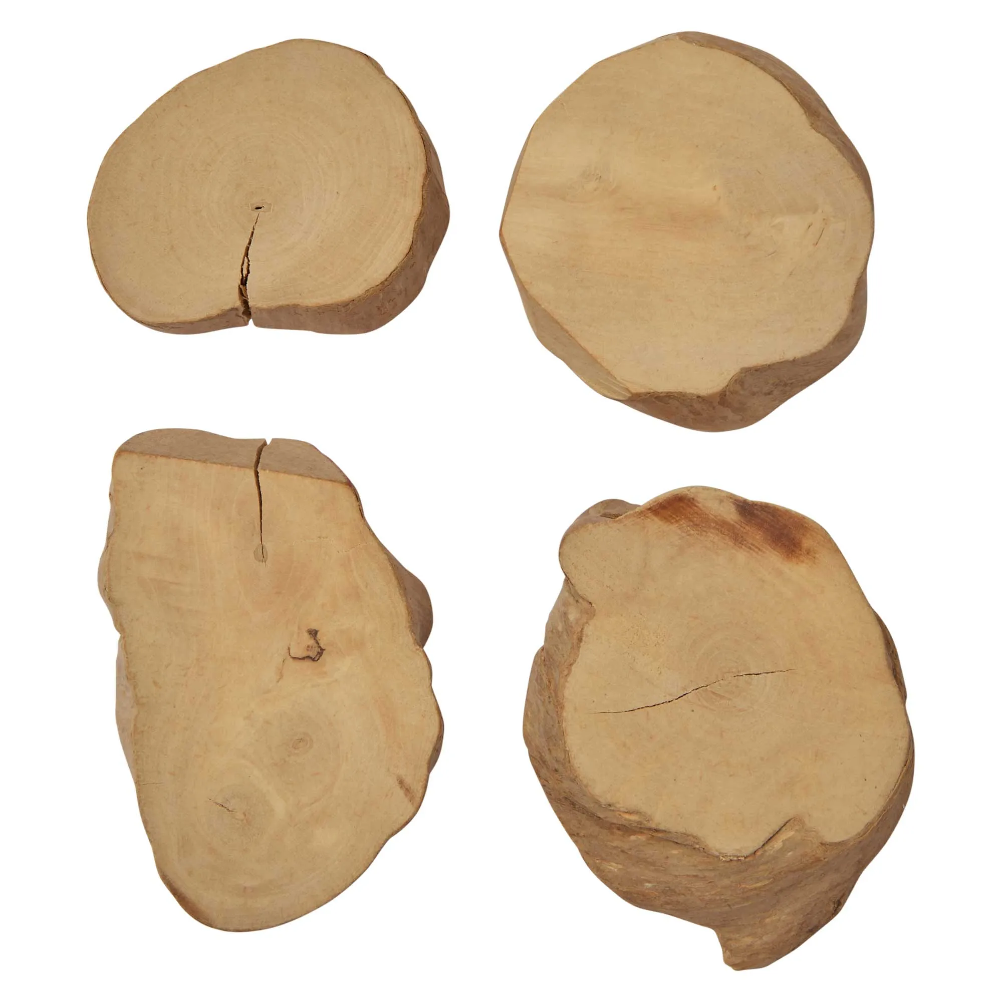 Nibble & Squeek Coffeewood Disc Chews Small Animal Toy 4pk