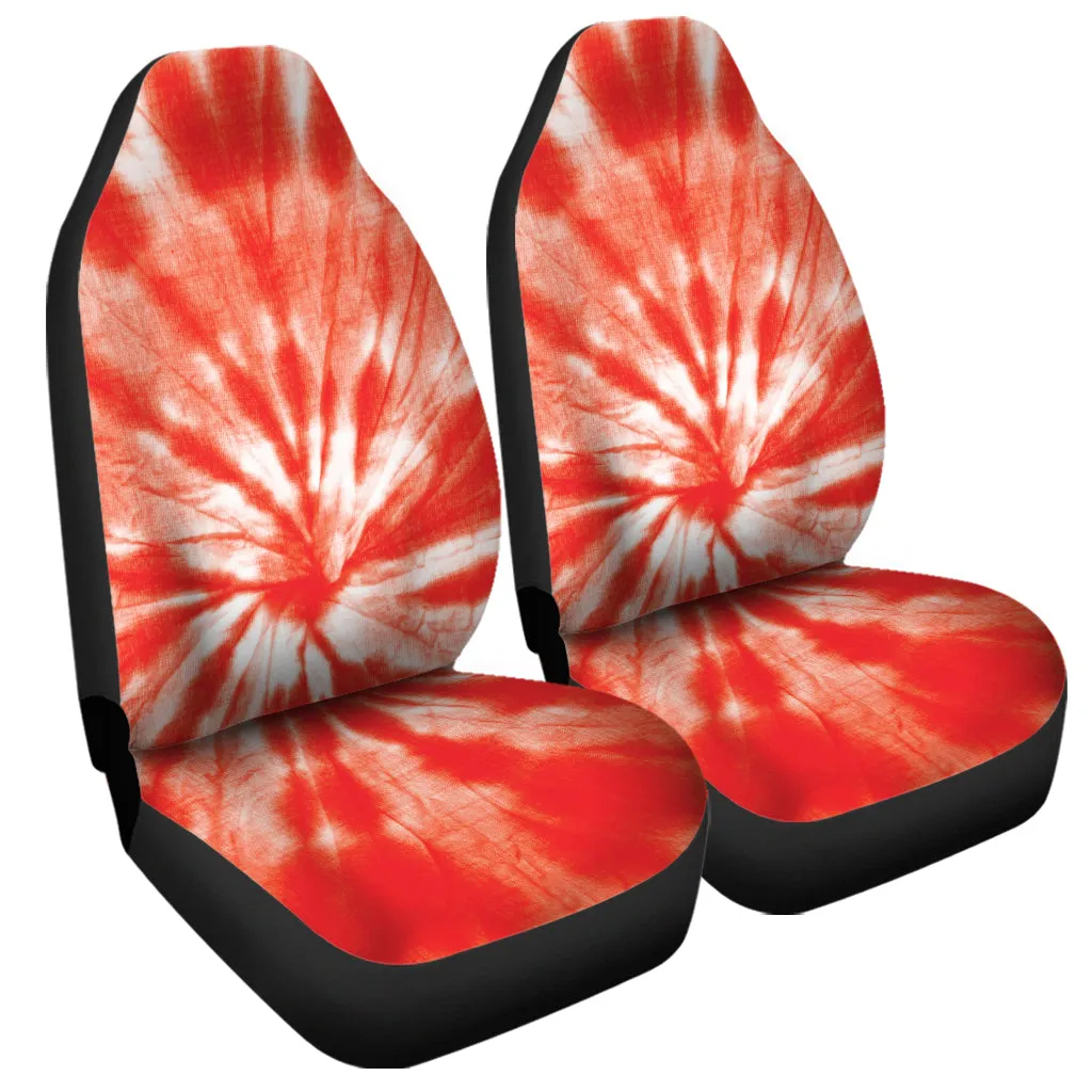 Orange Tie Dye Print Universal Fit Car Seat Covers