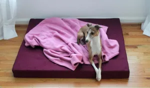 Organic Cotton Dog BED Cover, Cherry Twill