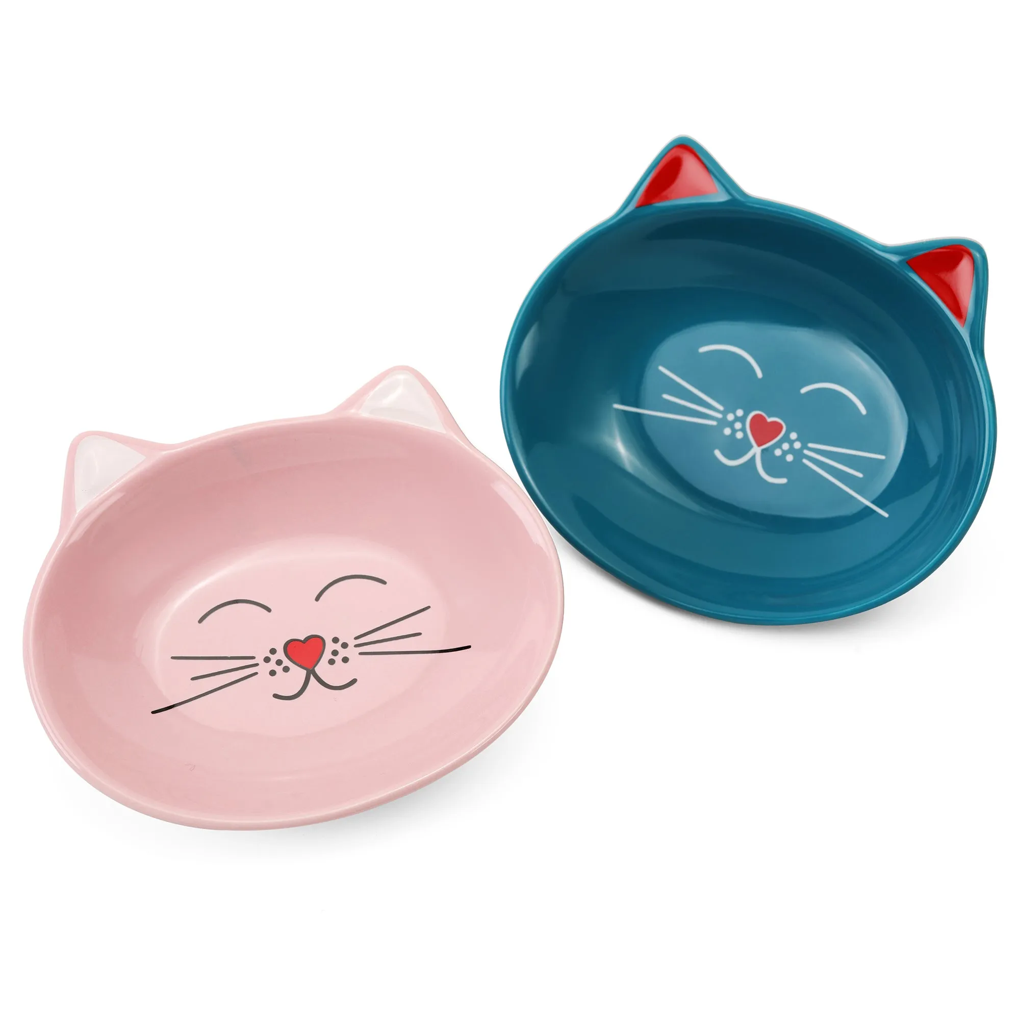 OSCAR CAT DISH SET OF 4 - PINK