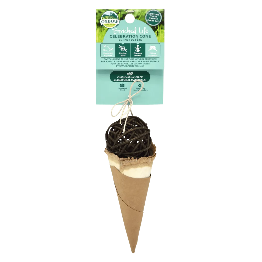 Oxbow Enriched Life Celebration Cone, Small Animal Toy