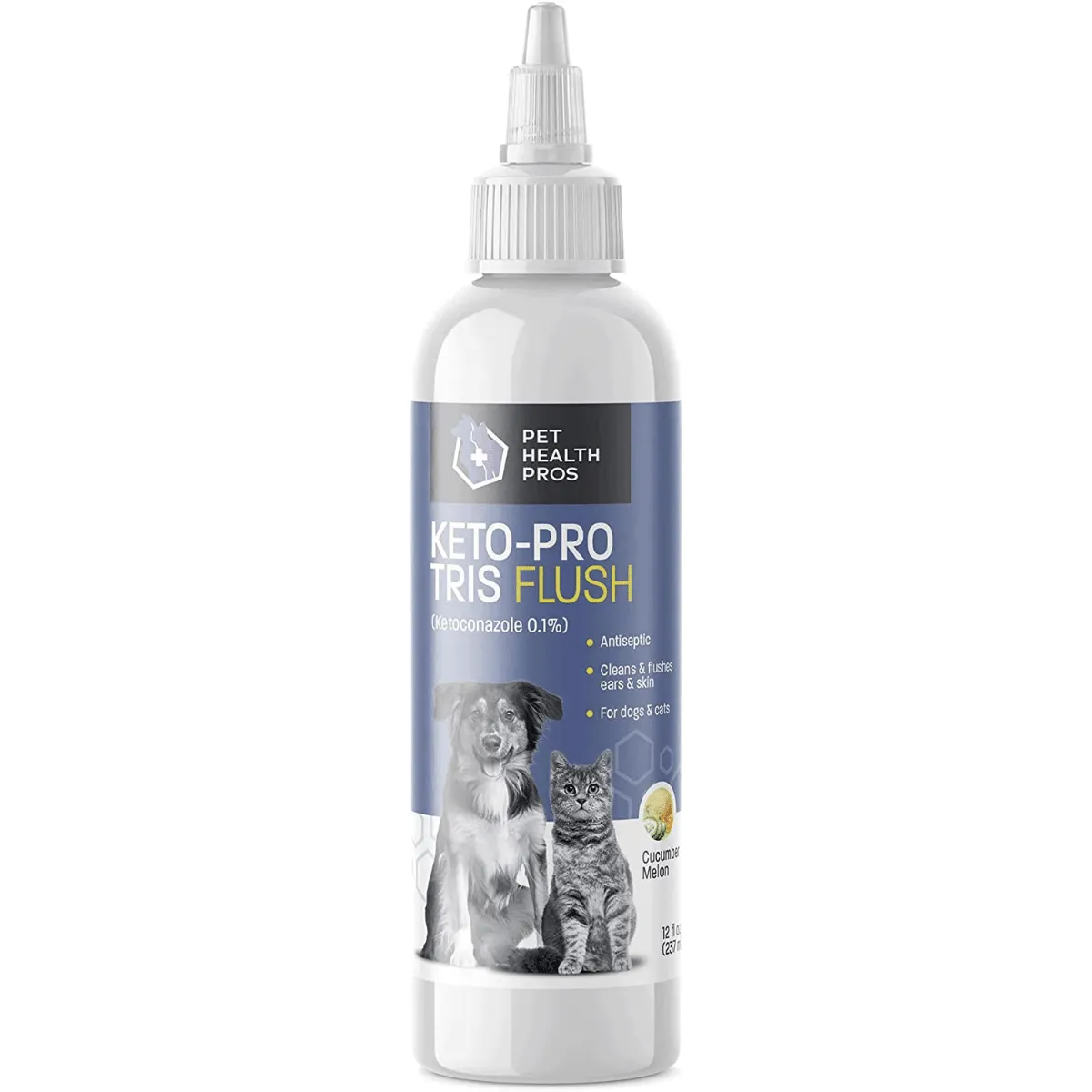 Pet Health Pros Dog and Cat Ear Cleaner; Sanitizing; Anti Itch; Easy to Use; 12 oz; Clear