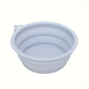 Portable Folding Dog Bowl – Silicone Food & Water Container for Travel
