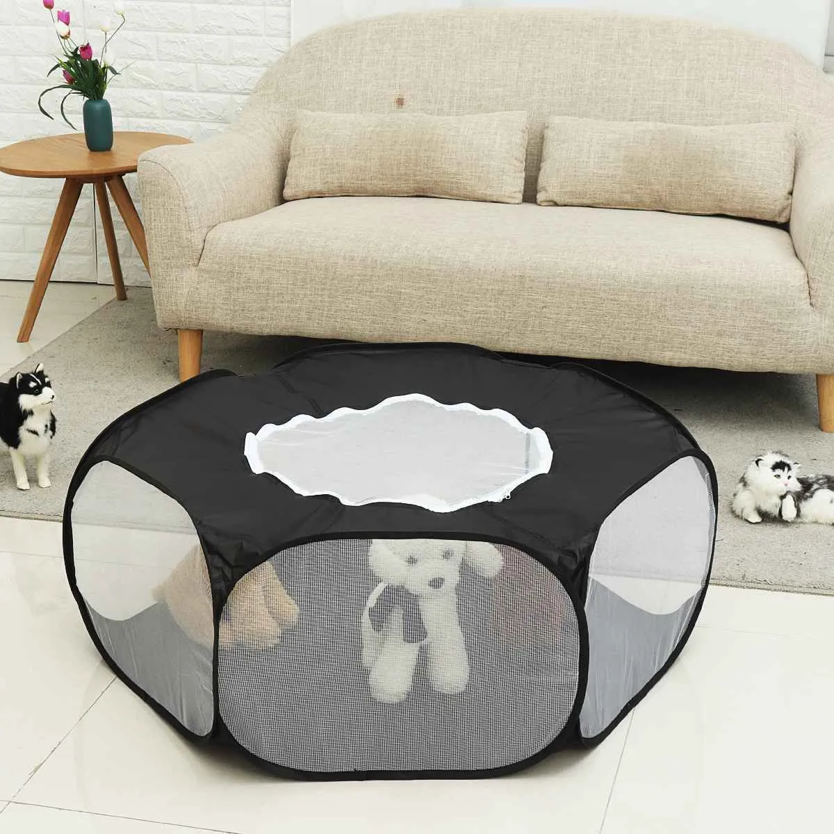 Portable Pet Tent - Waterproof Polyester Pet Fence