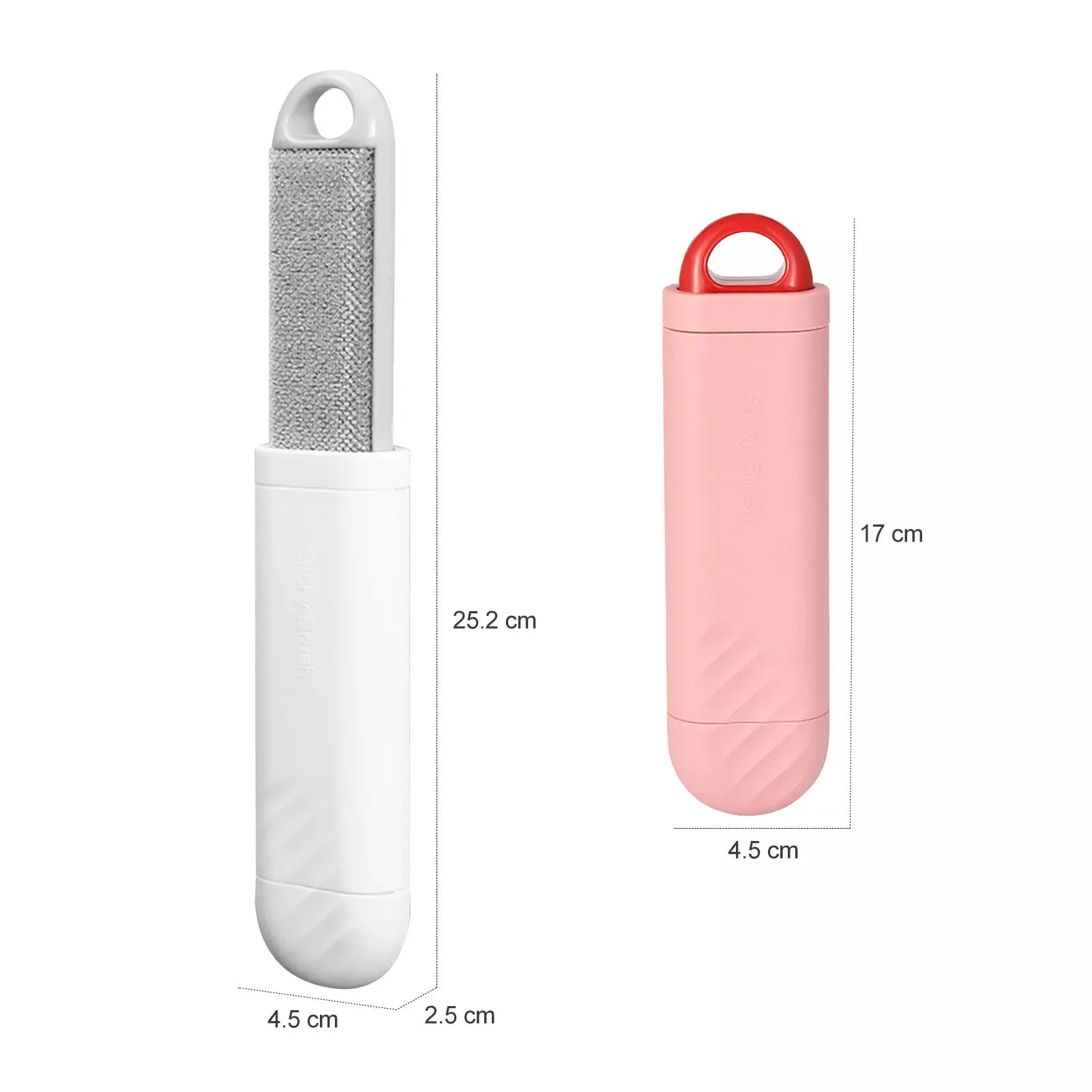 Portable Self-Cleaning Pet Hair Remover Brush-White