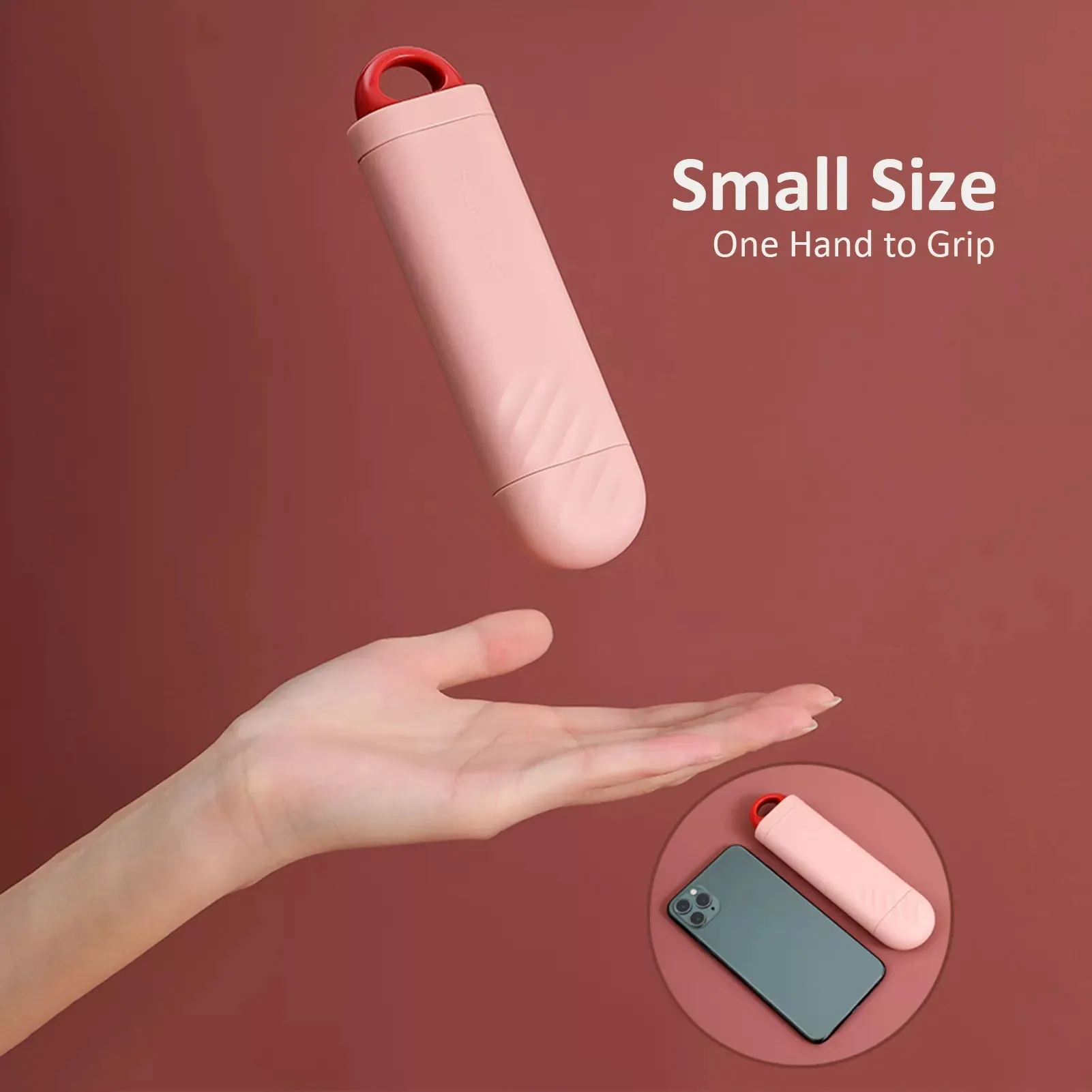 Portable Self-Cleaning Pet Hair Remover Brush-White