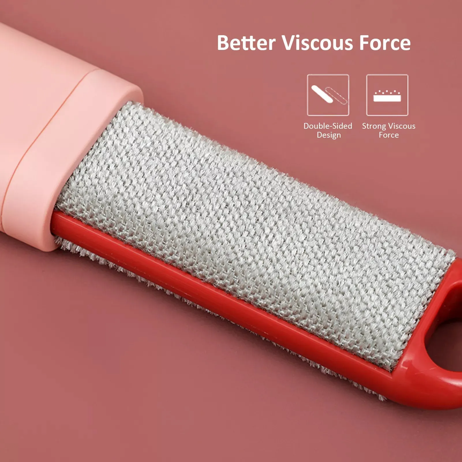 Portable Self-Cleaning Pet Hair Remover Brush-White