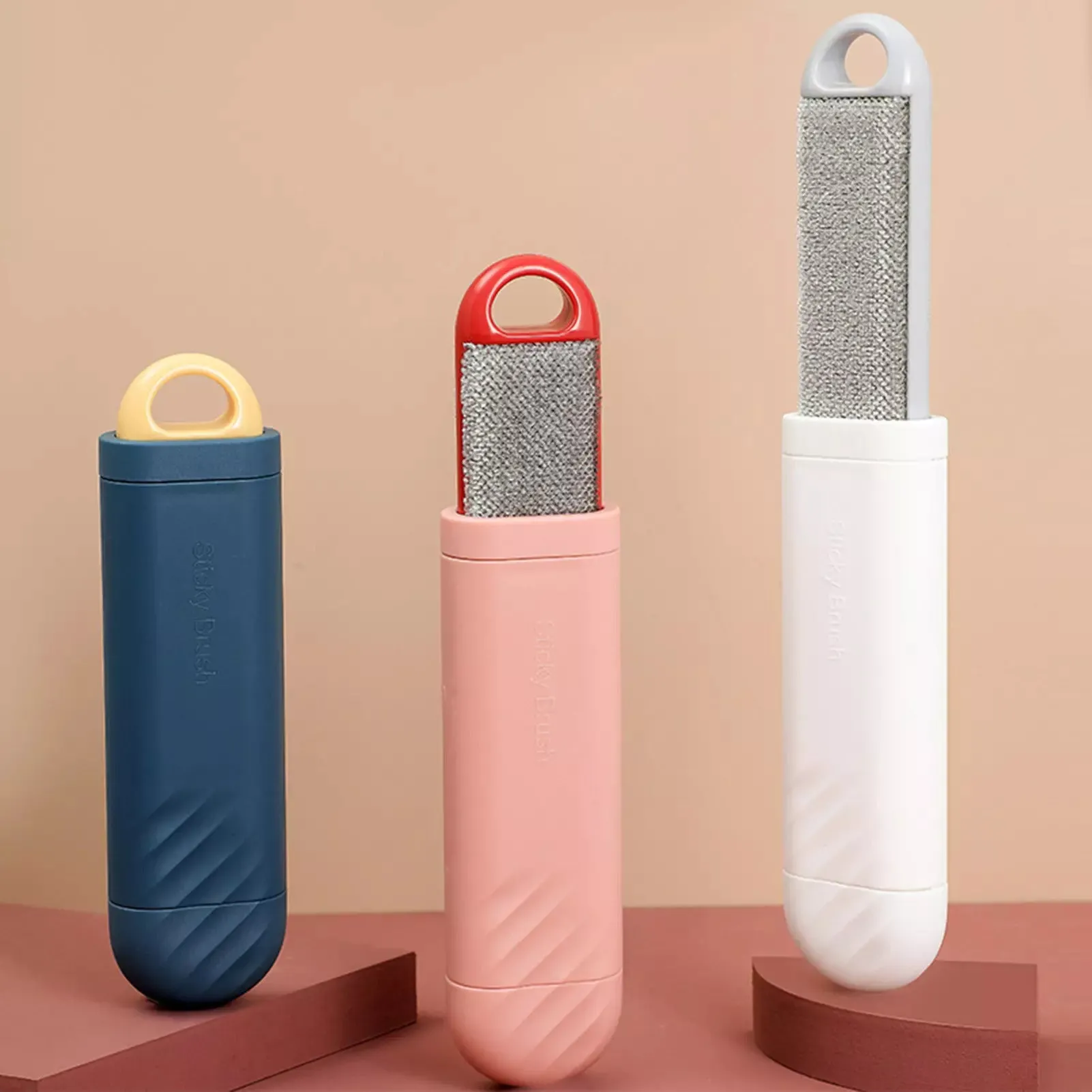 Portable Self-Cleaning Pet Hair Remover Brush-White