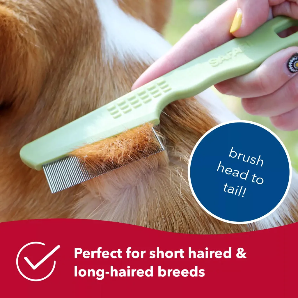Safari Double Row Flea Comb For Dogs