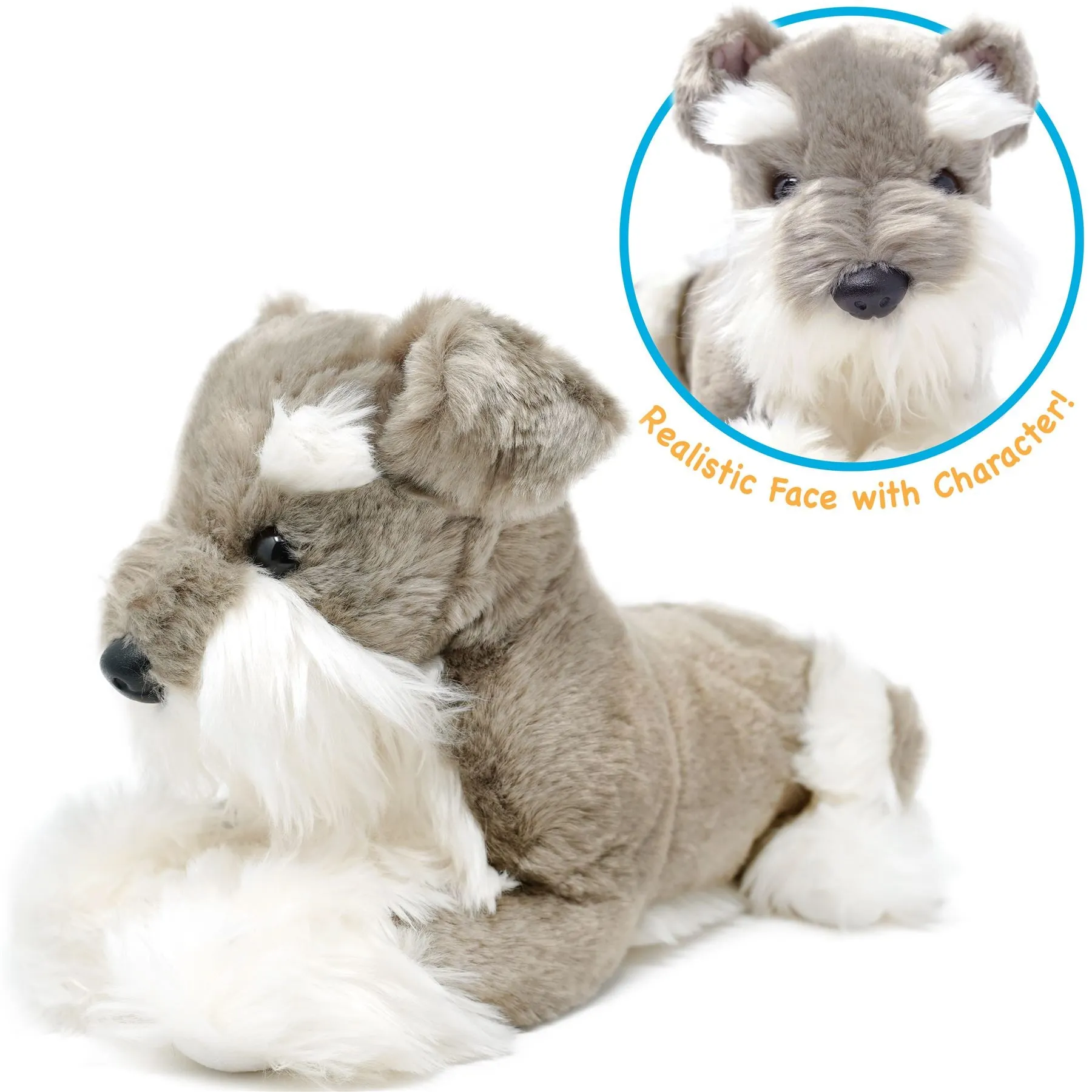 Siegfried The Schnauzer | 13 Inch Stuffed Animal Plush | By TigerHart Toys