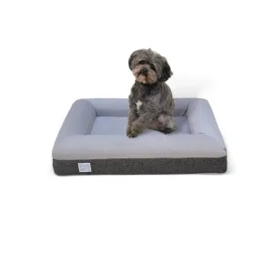 Small Luxury Essential Orthopedic Bluewater Dog Bed (Gray)
