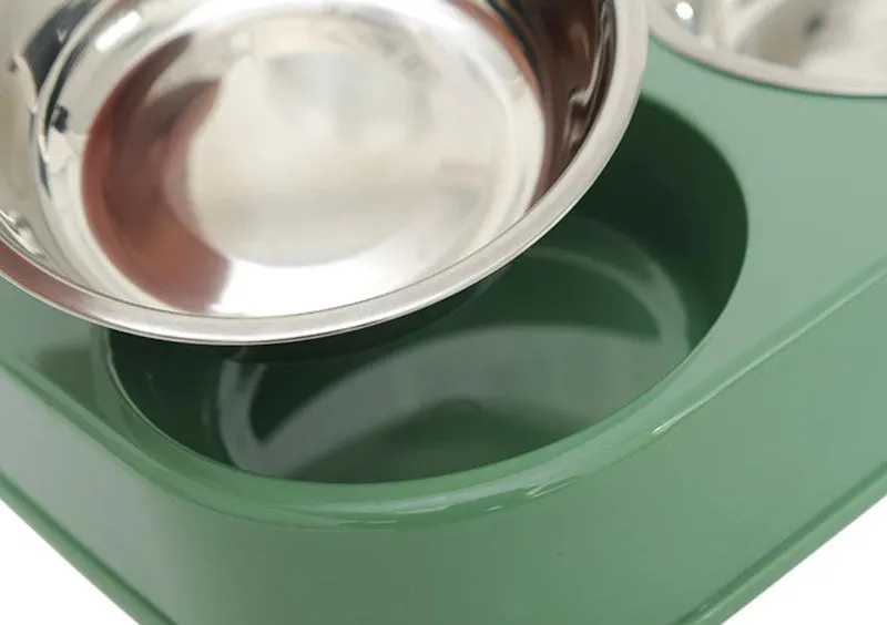 Three bowls of automatic drinking water for dogs and cats