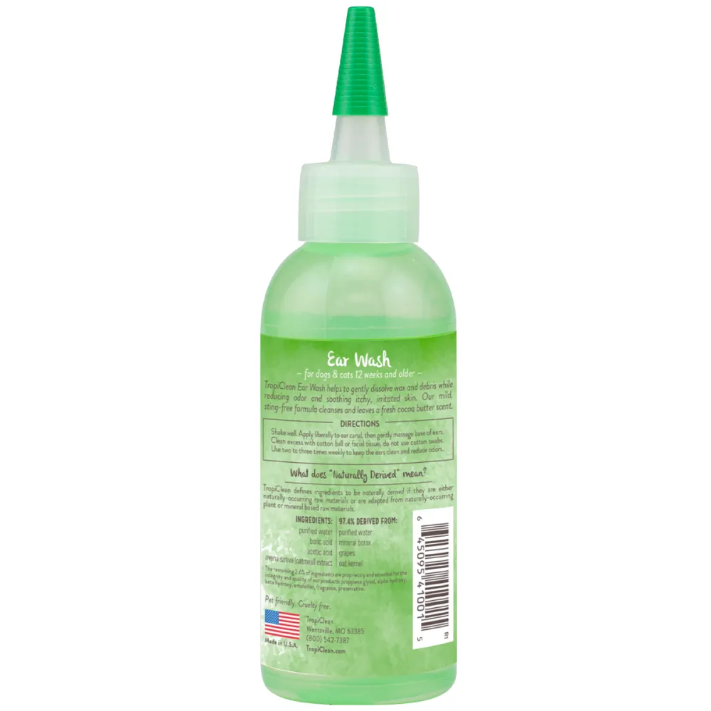 Tropiclean Alcohol Free Ear Wash for Dogs and Cats