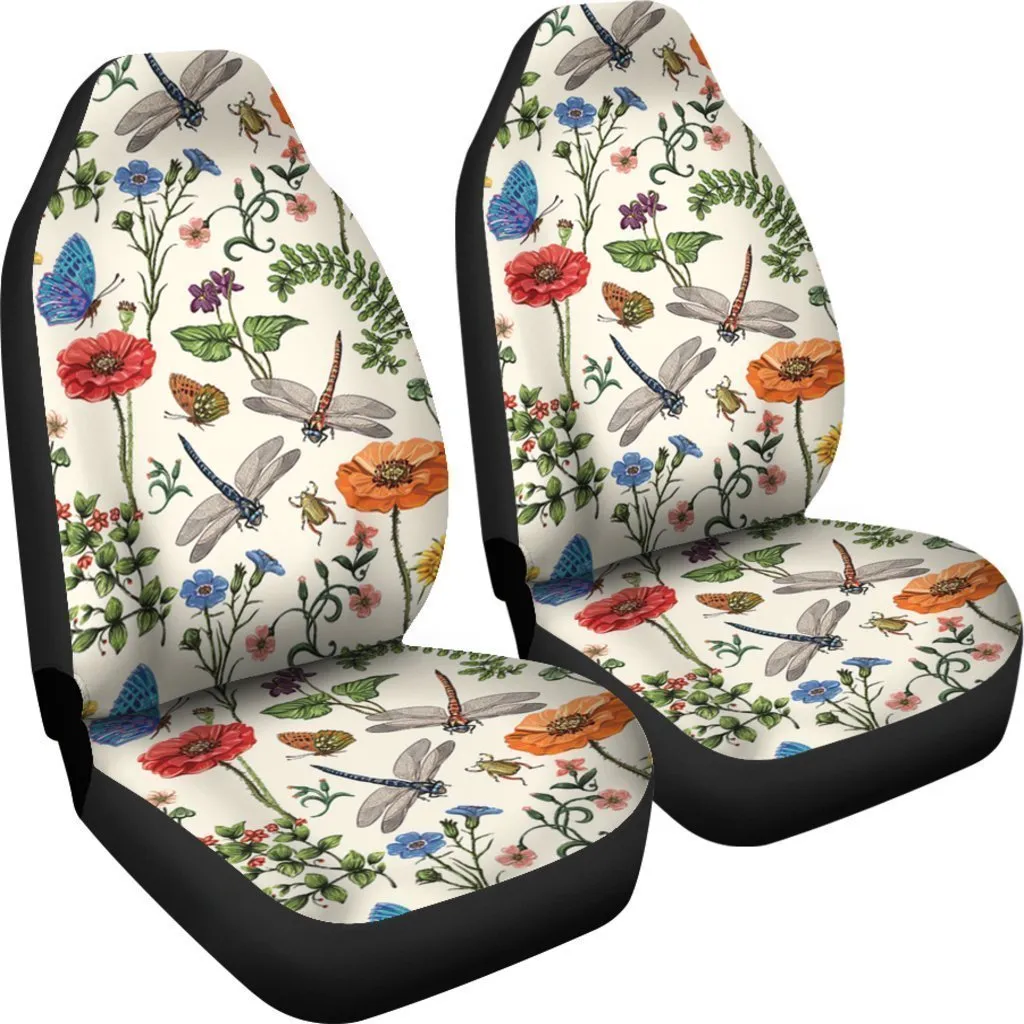 Vintage Dragonfly Universal Fit Car Seat Covers