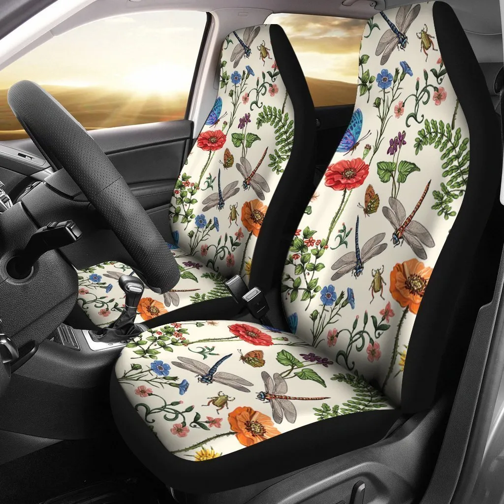 Vintage Dragonfly Universal Fit Car Seat Covers