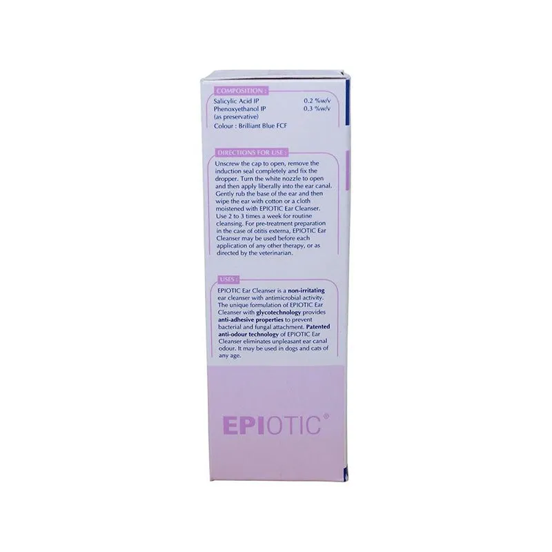 Virbac Epiotic Salicylic Acid Ear Cleanser for Dogs and Cats