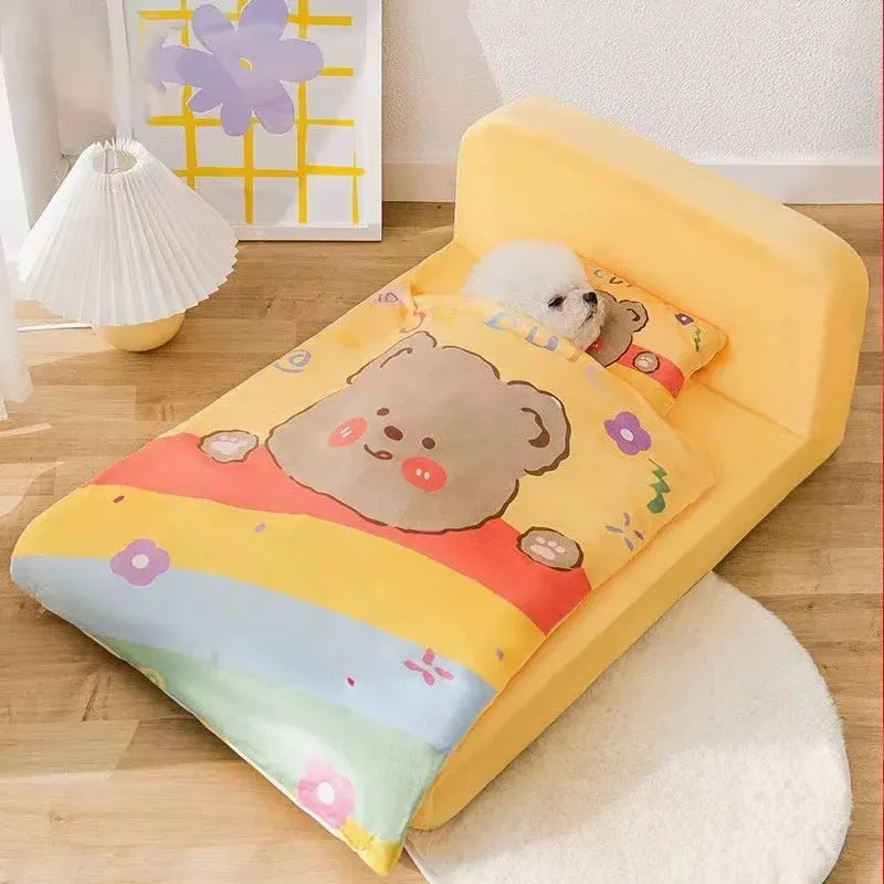 Winter Warm Cotton Pet Bed Cushion - Super Soft Cat Crate Mat, Dog Bed Mat, Washable Kennel, Removable Pad, Pet Supplies for Cat and Dog